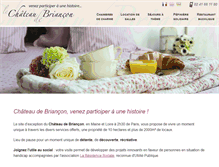 Tablet Screenshot of chateau-de-briancon.com